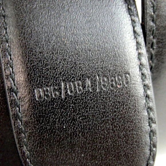 Authentic GUCCI 036 084 9390 GG logo buckle 90-36 reversible belt leather [Used]